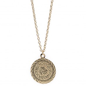Silis Necklace Gypsy Coin Gold Out