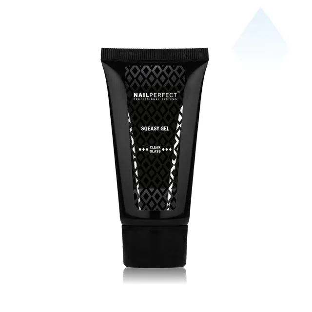 NailPerfect Sqeasy Gel Clear Glass 60g